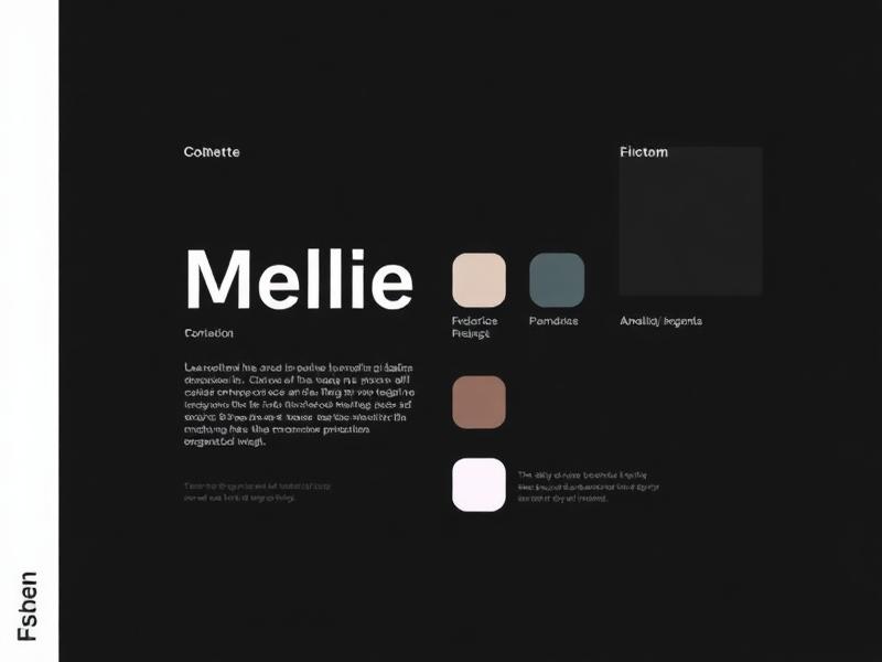 Brand identity and design system layout